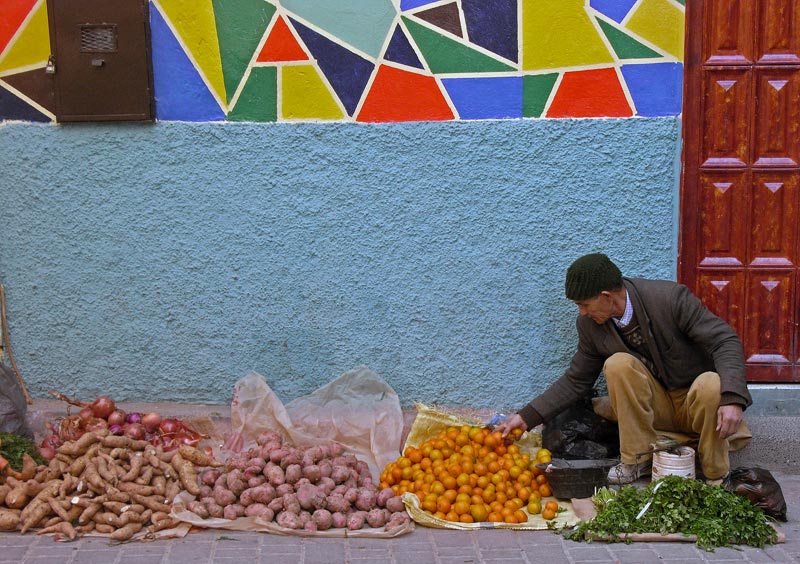 Gemüsestand in Marokko